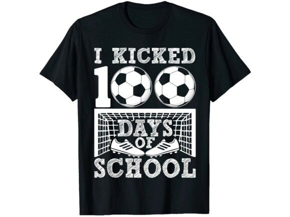 100 Days of School Kid Soccer T-Shirt Graphics Review