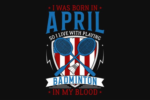 Badminton Playing Graphics for T-Shirt Designs