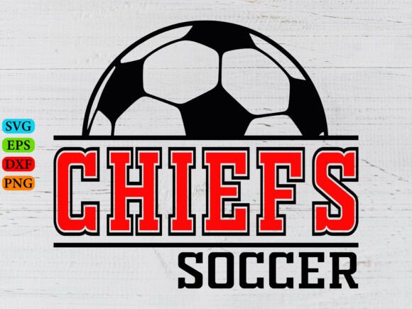 Chiefs Soccer Svg, Chiefs Mascot Svg: A Bold Graphic Design Asset for T-Shirt Designs