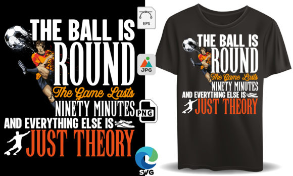 Dynamic Soccer-Inspired Graphics for T-Shirt Branding