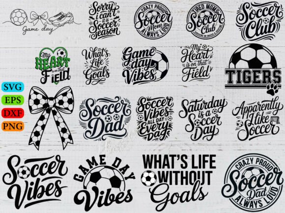 Dynamic Soccer SVG Design for T-Shirt Graphics & Blog Visuals