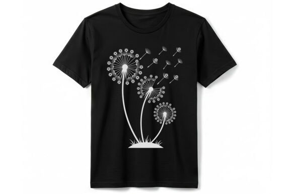 Soccer Dandelion Flower T-Shirt Design – A Nature-Inspired Graphic for T-Shirt Sellers