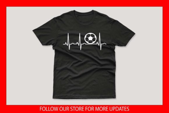 Soccer Heartbeat SVG: Crafts & Graphics Blend for Trendy T-Shirt Design
