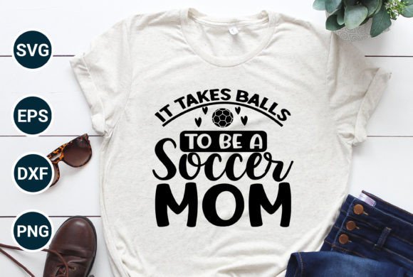 Soccer Mom Typographic T-Shirt Design: A Fresh Graphics Pick for Content Publishers