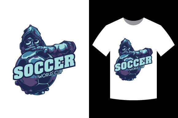 Soccer Vintage T-Shirt Design: Graphics for Print Templates That Speak to Nostalgia and Energy