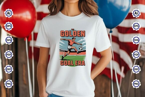 The Golden Goal Era: Graphics & T-Shirt Designs