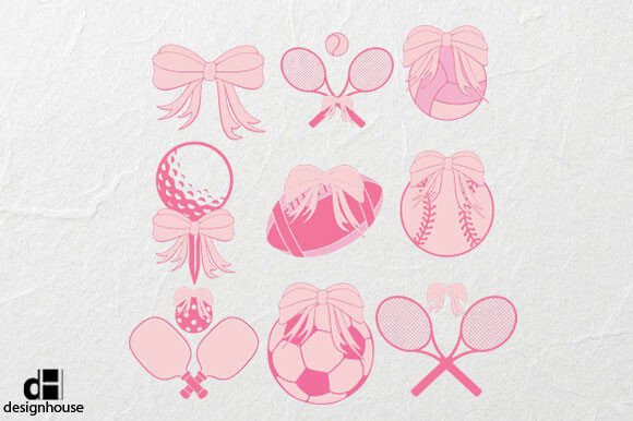 Vintage Sports Coquette Graphics for T-Shirt Designs